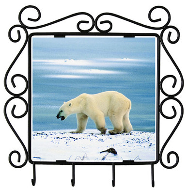 Polar Bear Metal Key Holder