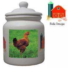 Chicken Ceramic Color Cookie Jar