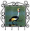 Crowned Crane Metal Key Holder