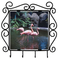 Flamingo Metal Key Holder
