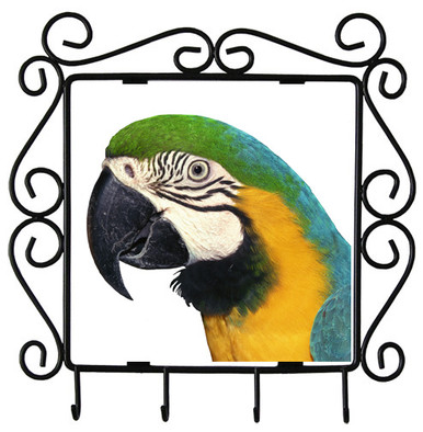 Macaw Metal Key Holder