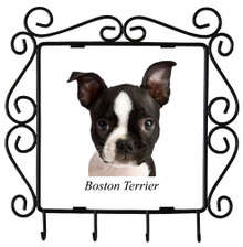Boston Terrier Metal Key Holder