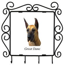 Great Dane Metal Key Holder