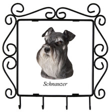 Schnauzer Metal Key Holder