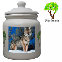 Coyote Ceramic Color Cookie Jar