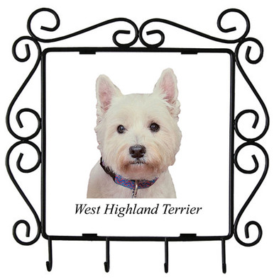 West Highland Terrier Metal Key Holder