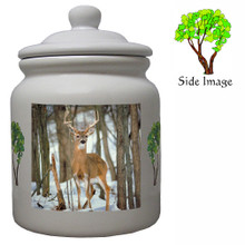 Deer Ceramic Color Cookie Jar