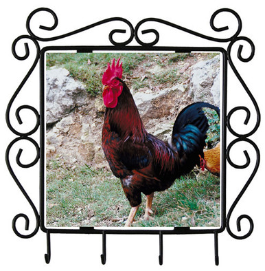 Rooster Metal Key Holder