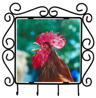 Rooster Metal Key Holder