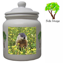 Groundhog Ceramic Color Cookie Jar