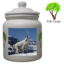Mountain Goat Ceramic Color Cookie Jar