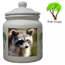 Raccoon Ceramic Color Cookie Jar