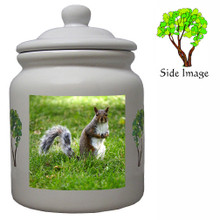 Squirrel Ceramic Color Cookie Jar