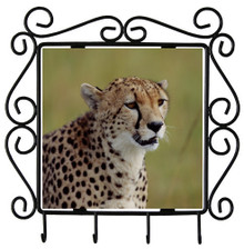 Cheetah Metal Key Holder
