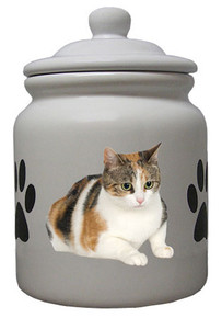 Calico Cat Ceramic Color Cookie Jar
