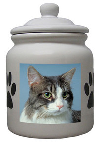 Cat Ceramic Color Cookie Jar