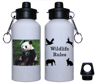 Panda Bear Aluminum Water Bottle