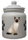 Siamese Cat Ceramic Color Cookie Jar