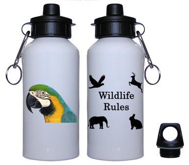Macaw Aluminum Water Bottle