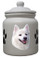 American Eskimo Dog Ceramic Color Cookie Jar