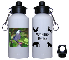 African Grey Parrot Aluminum Water Bottle