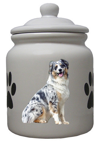 Australian Shepherd Ceramic Color Cookie Jar