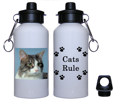 Cat Aluminum Water Bottle