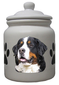 Bernese Mountain Dog Ceramic Color Cookie Jar