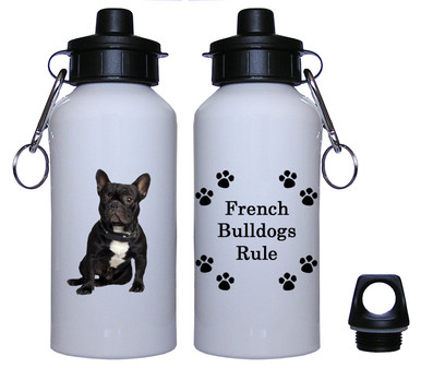 French Bulldog Aluminum Water Bottle