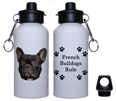 French Bulldog Aluminum Water Bottle