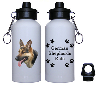 German Shepherd Aluminum Water Bottle
