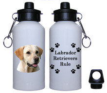 Yellow Labrador Retriever Aluminum Water Bottle