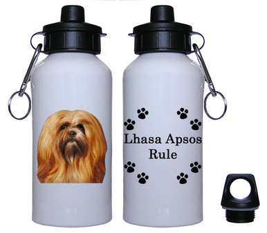 Lhasa Apso Aluminum Water Bottle