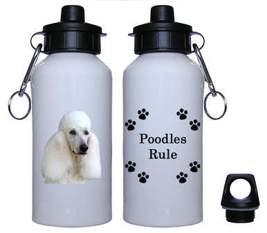 Poodle Aluminum Water Bottle