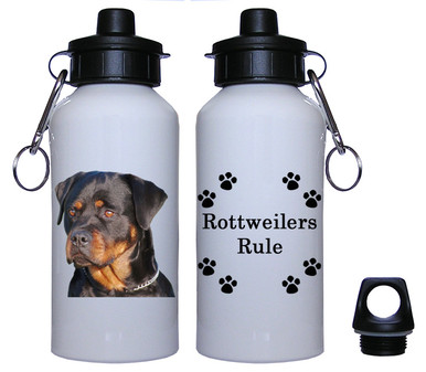 Rottweiler Aluminum Water Bottle