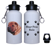 Shar Pei Aluminum Water Bottle