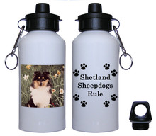 Shetland Sheepdog Aluminum Water Bottle