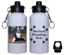 Shetland Sheepdog Aluminum Water Bottle