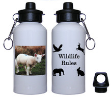 Lamb Aluminum Water Bottle