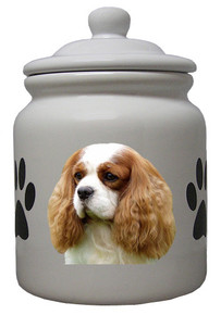 Cavalier King Charles Ceramic Color Cookie Jar