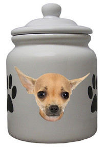 Chihuahua Ceramic Color Cookie Jar