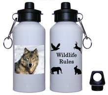 Wolf Aluminum Water Bottle