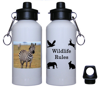 Zebra Aluminum Water Bottle