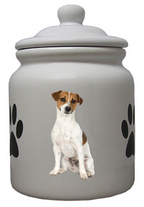 Jack Russell Terrier Ceramic Color Cookie Jar