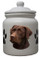 Chocolate Labrador Retriever Ceramic Color Cookie Jar