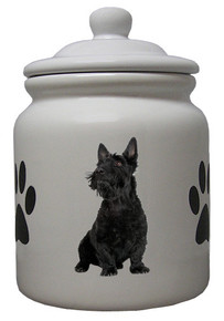 Scottish Terrier Ceramic Color Cookie Jar