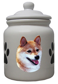 Shiba Inu Ceramic Color Cookie Jar