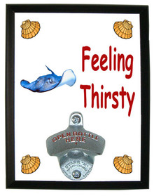 Stingray Feeling Thirsty Bottle Opener Plaque