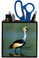 Crowned Crane Wooden Pencil Holder