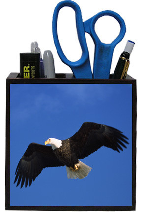 Eagle Wooden Pencil Holder